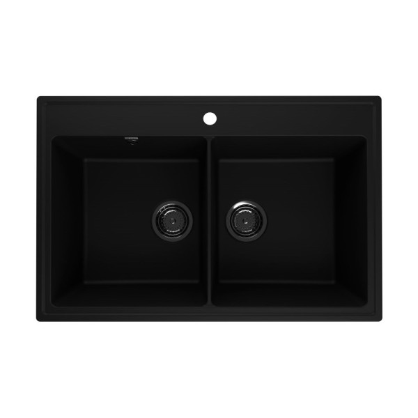 Кухонная мойка Ulgran Quartz Ruma 780-07, уголь. Фото 1