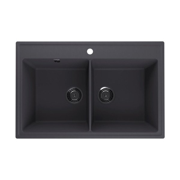 Кухонная мойка Ulgran Quartz Ruma 780-08, космос. Фото 1