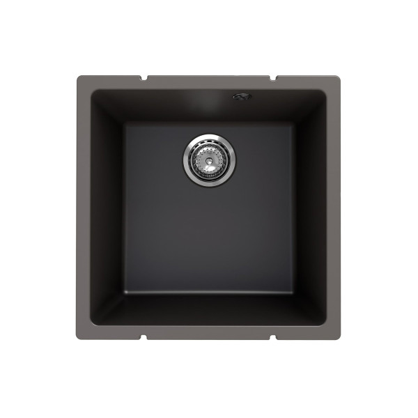 Кухонная мойка Ulgran Quartz Under 400-09, асфальт. Фото 1