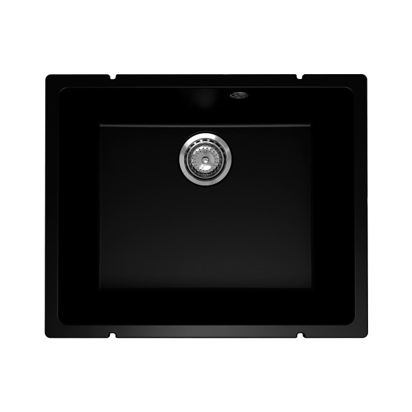 Кухонная мойка Ulgran Quartz Under 500-07, уголь. Фото 1