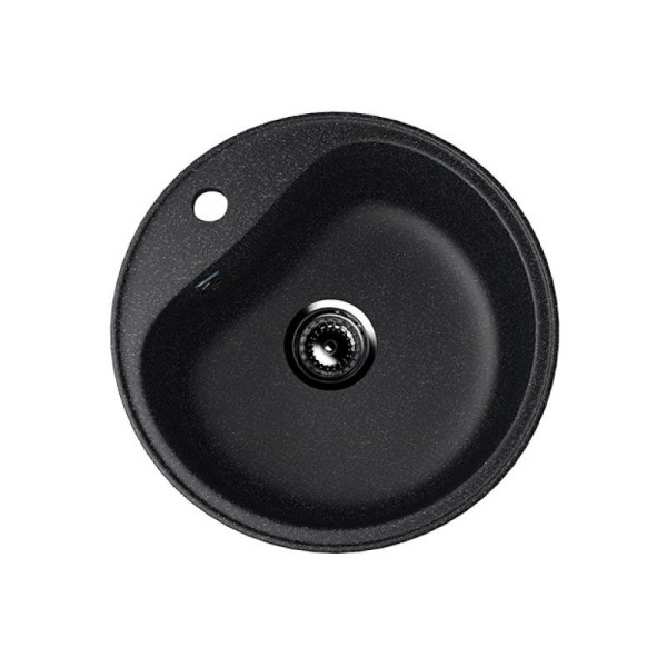 Кухонная мойка Ulgran U-100-308, черный. Фото 1