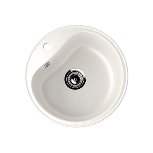 Кухонная мойка Ulgran U-100-341, ультра-белый. Фото 1