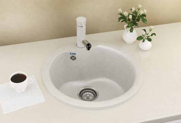 Кухонная мойка Ulgran U-102-331, белый. Фото 3