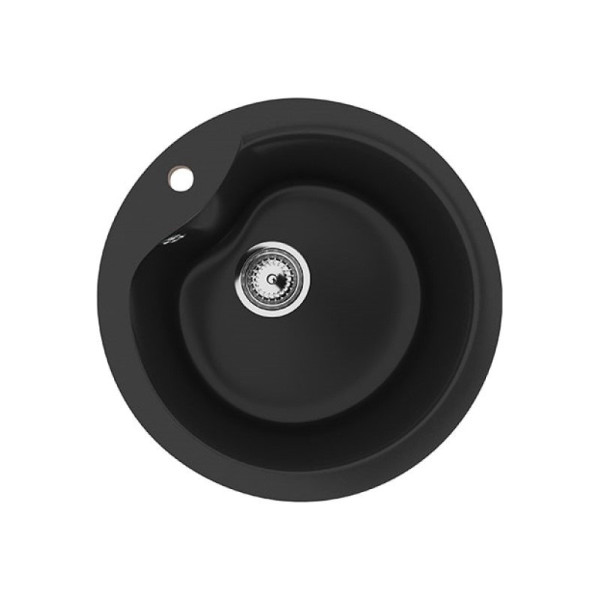 Кухонная мойка Ulgran U-102-344, ультра-черный. Фото 1