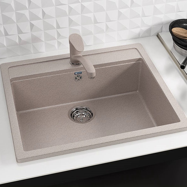 Кухонная мойка Ulgran U-104-302, песочный. Фото 3