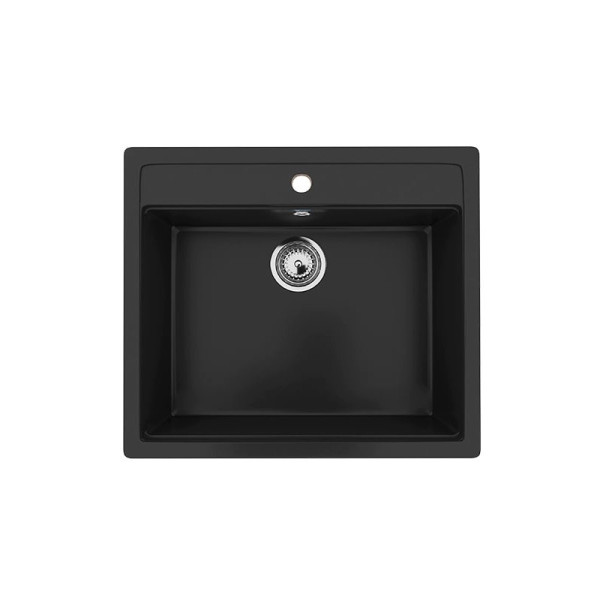 Кухонная мойка Ulgran U-104-344, ультра-черный. Фото 1