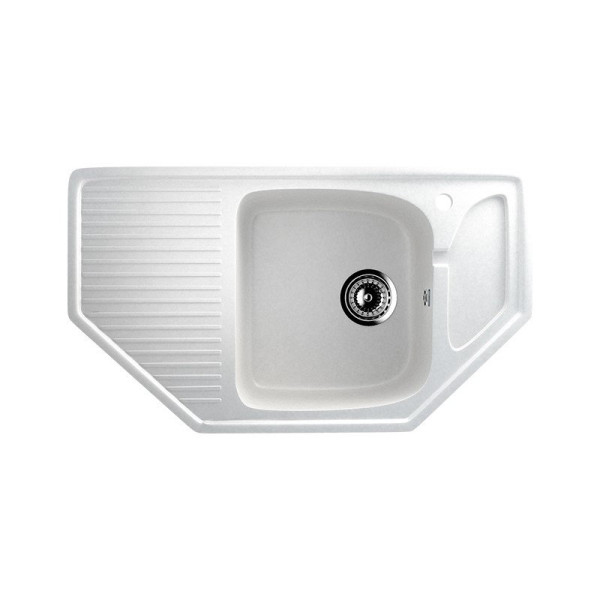 Кухонная мойка Ulgran U-109-341, ультра-белый. Фото 1