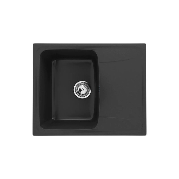 Кухонная мойка Ulgran U-201-344, ультра-черный. Фото 1