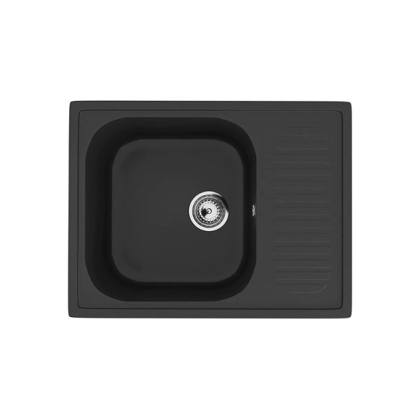 Кухонная мойка Ulgran U-202-344, ультра-черный. Фото 1