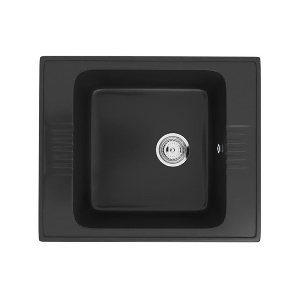 Кухонная мойка Ulgran U-204-344, ультра-черный. Фото 1