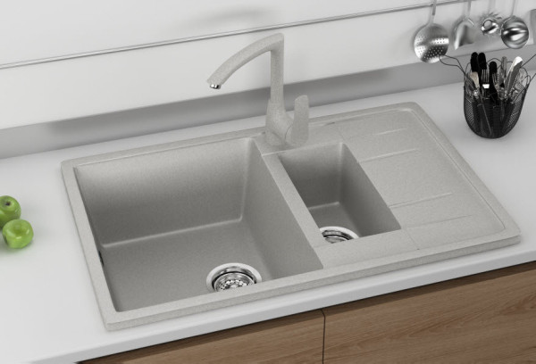 Кухонная мойка Ulgran U-205-310, серый. Фото 3