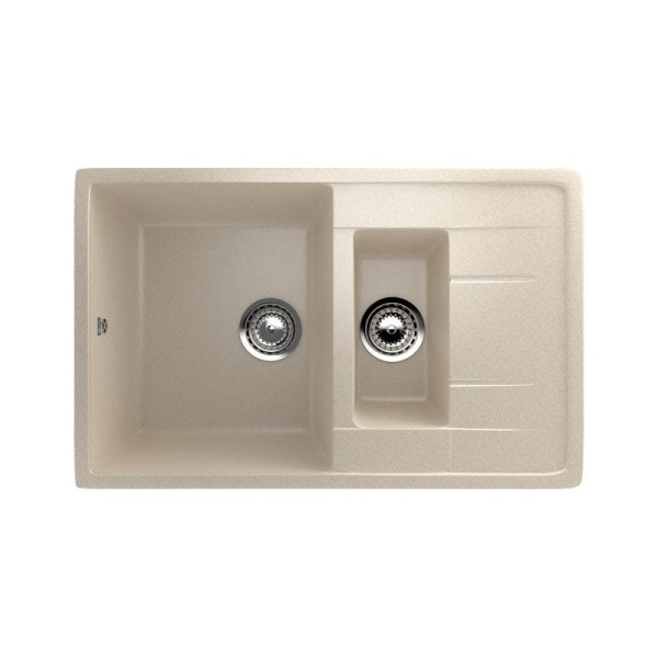 Кухонная мойка Ulgran U-205-328, бежевый. Фото 1