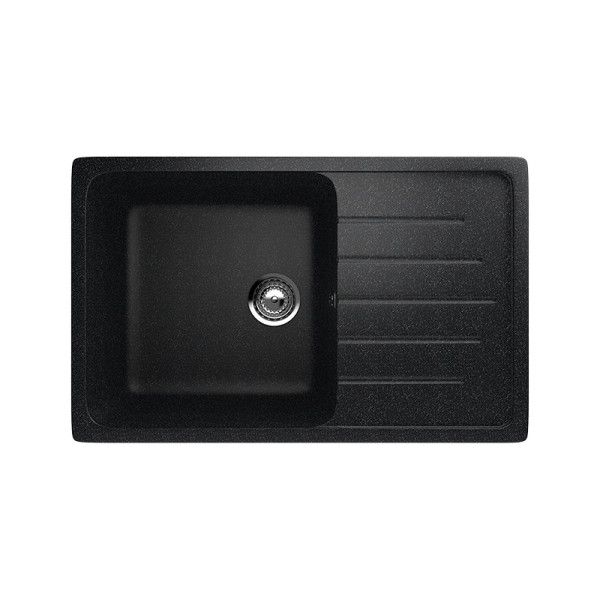 Кухонная мойка Ulgran U-400-308, черный. Фото 1