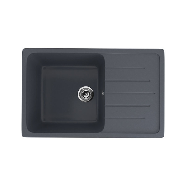 Кухонная мойка Ulgran U-400-343, антрацит. Фото 1