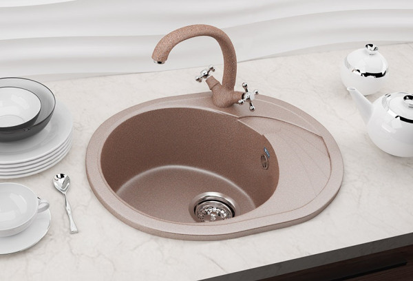 Кухонная мойка Ulgran U-403-307, терракот. Фото 3