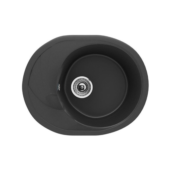 Кухонная мойка Ulgran U-403-344, ультра-черный. Фото 1
