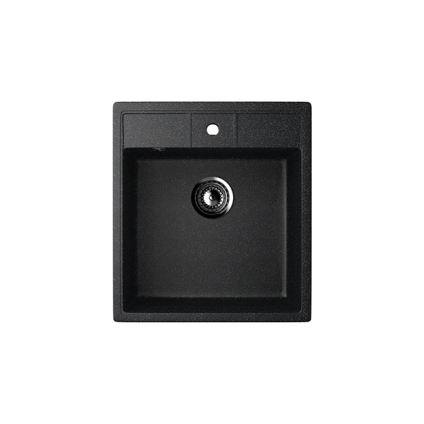 Кухонная мойка Ulgran U-406-308, черный. Фото 1