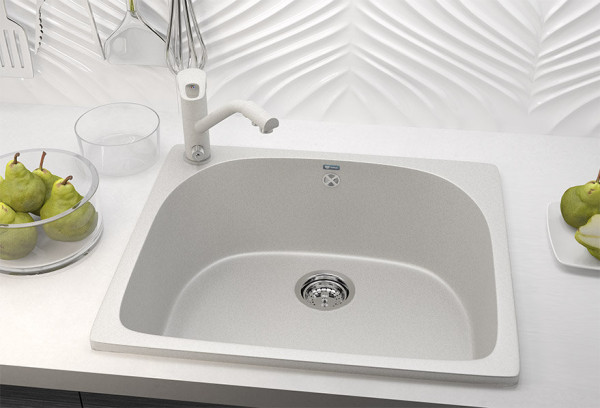 Кухонная мойка Ulgran U-408-331, белый. Фото 3