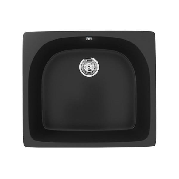 Кухонная мойка Ulgran U-408-344, ультра-черный. Фото 1