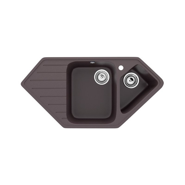 Кухонная мойка Ulgran U-409-345, шоколад. Фото 1
