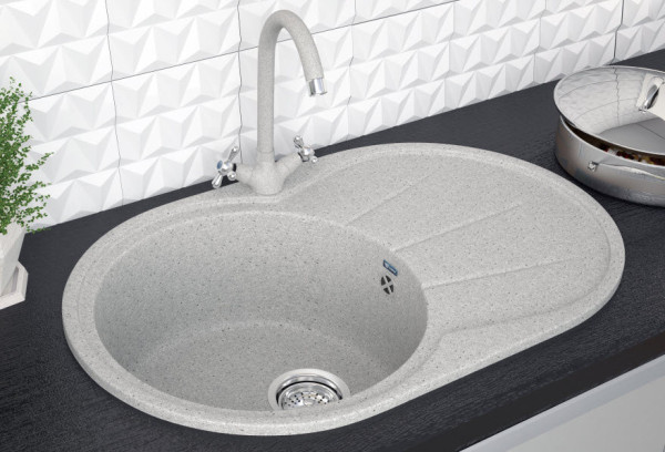 Кухонная мойка Ulgran U-503-310, серый. Фото 3