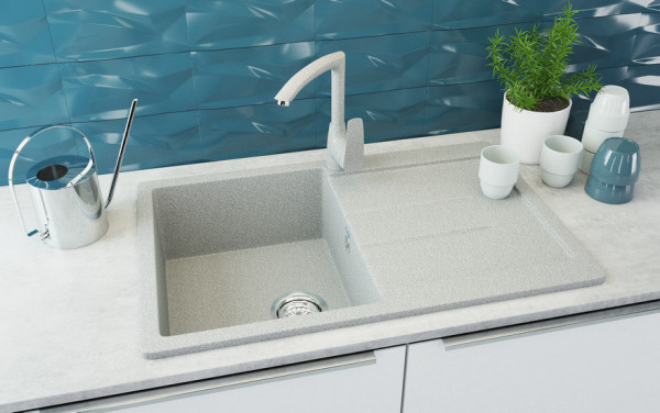 Кухонная мойка Ulgran U-507-310, серый. Фото 3