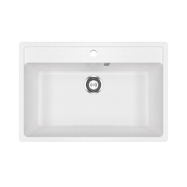 Кухонная мойка Ulgran U-600-341, ультра-белый. Фото 1