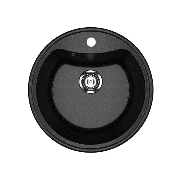 Кухонная мойка Ulgran U-601-308, черный. Фото 1