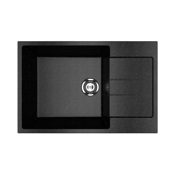 Кухонная мойка Ulgran U-602-308, черный. Фото 1