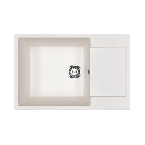Кухонная мойка Ulgran U-602-341, ультра-белый. Фото 1