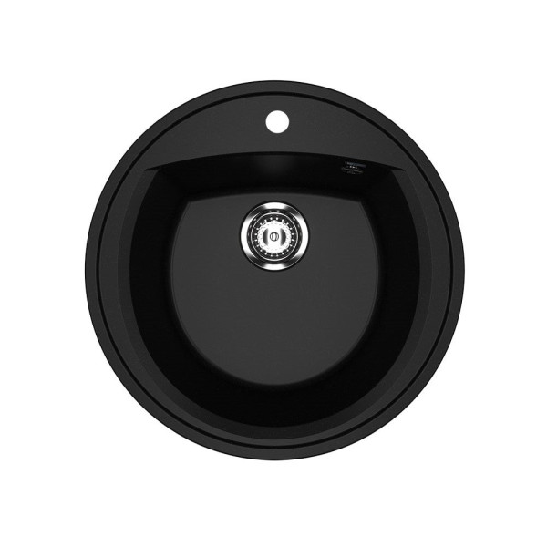 Кухонная мойка Ulgran U-603-344, ультра-черный. Фото 1