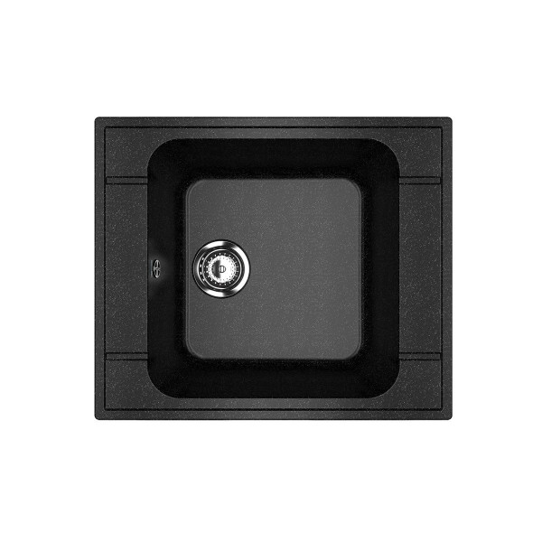 Кухонная мойка Ulgran U-604-308, черный. Фото 1
