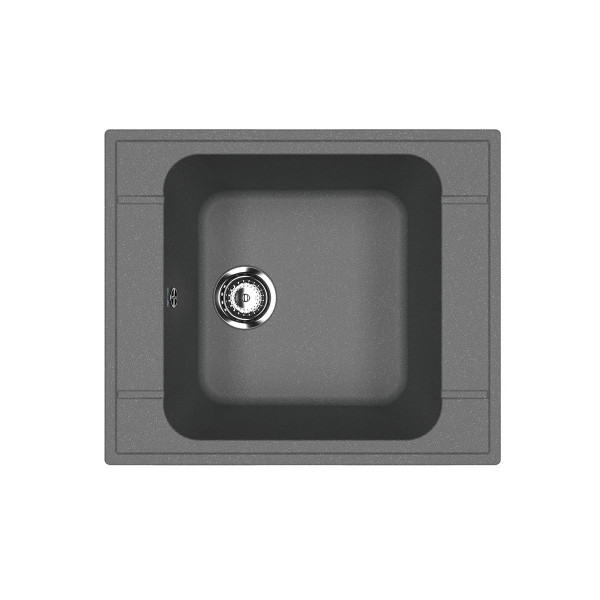 Кухонная мойка Ulgran U-604-343, антрацит. Фото 1