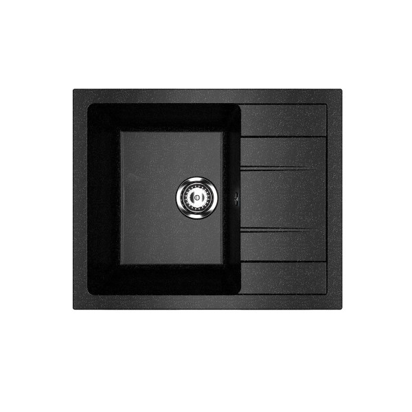 Кухонная мойка Ulgran U-607-308, черный. Фото 1