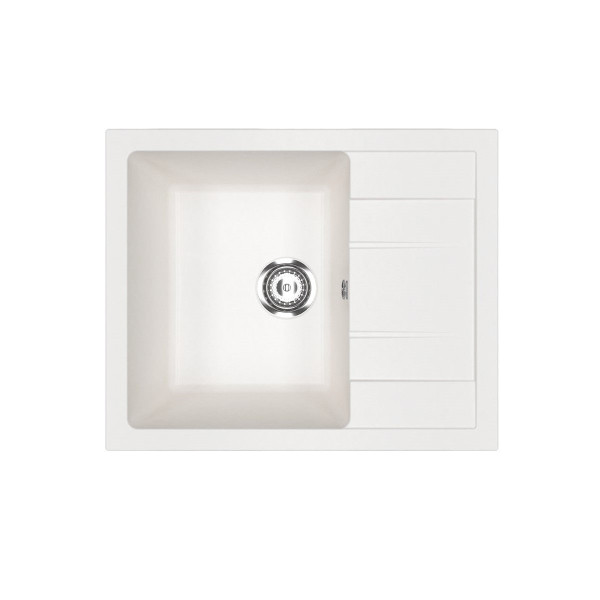 Кухонная мойка Ulgran U-607-341, ультра-белый. Фото 1