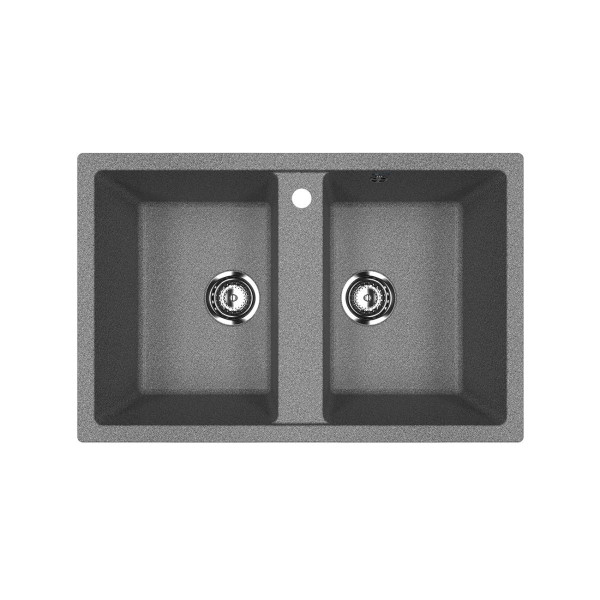 Кухонная мойка Ulgran U-608-309, темно-серый. Фото 1