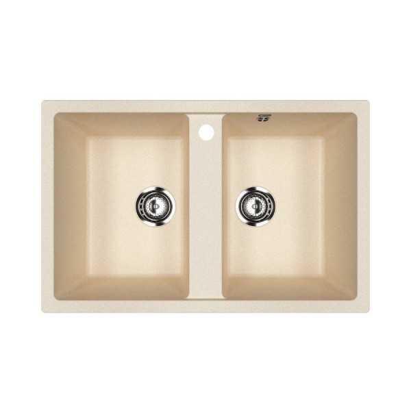 Кухонная мойка Ulgran U-608-328, бежевый. Фото 1