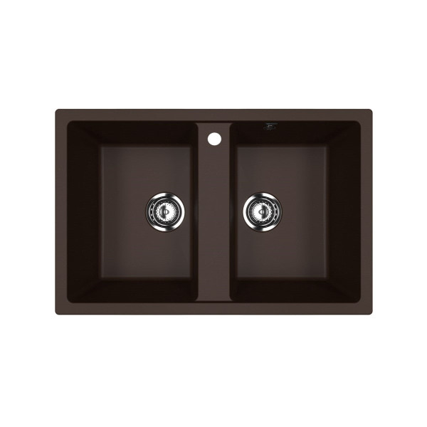 Кухонная мойка Ulgran U-608-345, шоколад. Фото 1