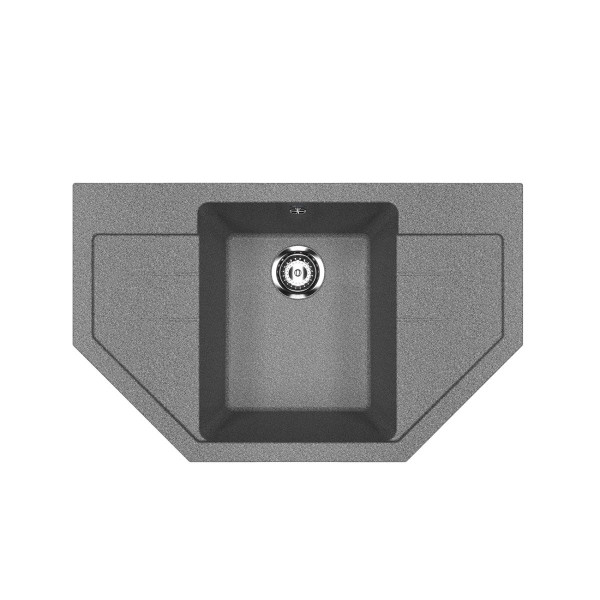 Кухонная мойка Ulgran U-609-309, темно-серый. Фото 1
