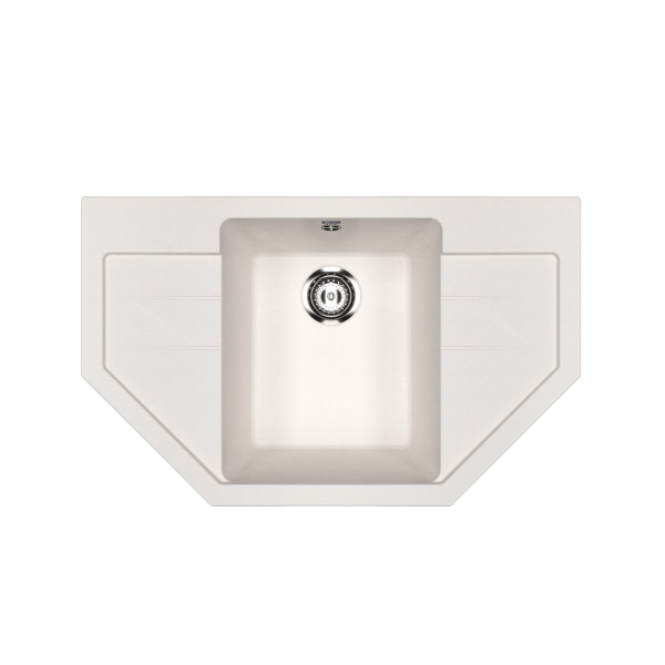 Кухонная мойка Ulgran U-609-331, белый. Фото 1