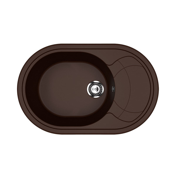 Кухонная мойка Ulgran U-610-345, шоколад. Фото 1