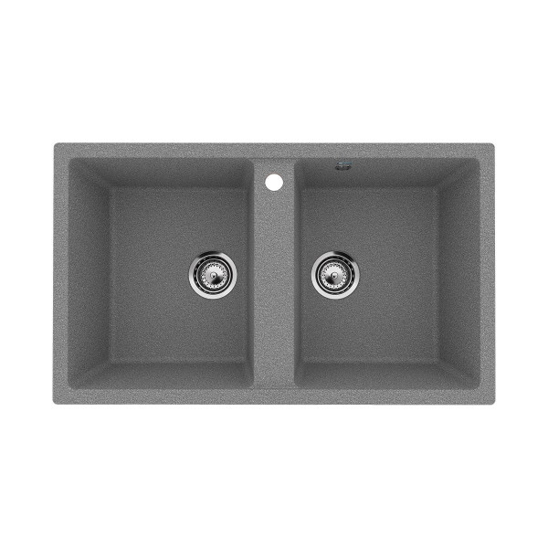 Кухонная мойка Ulgran U-708-309, темно-серый. Фото 1