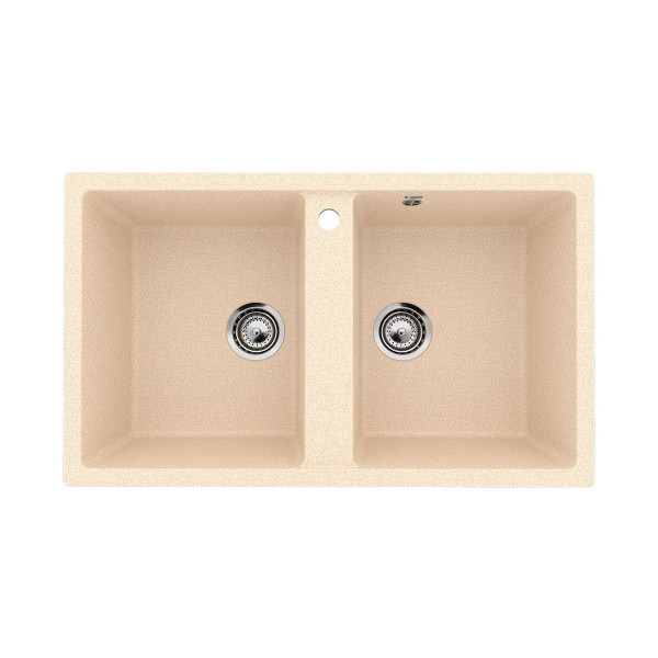 Кухонная мойка Ulgran U-708-328, бежевый. Фото 1