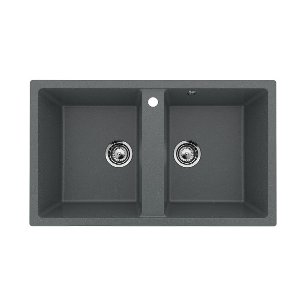 Кухонная мойка Ulgran U-708-343, антрацит. Фото 1