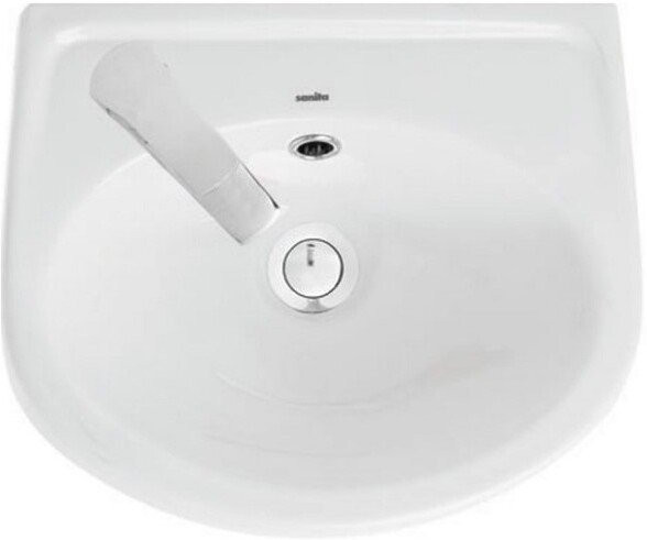ЛАДА Мини - умывальник 37 ВКСЛ Белый S1, крепежи в комп не входят (WB.MN/Lada/37-L/WHT.G/S1). Фото 1
