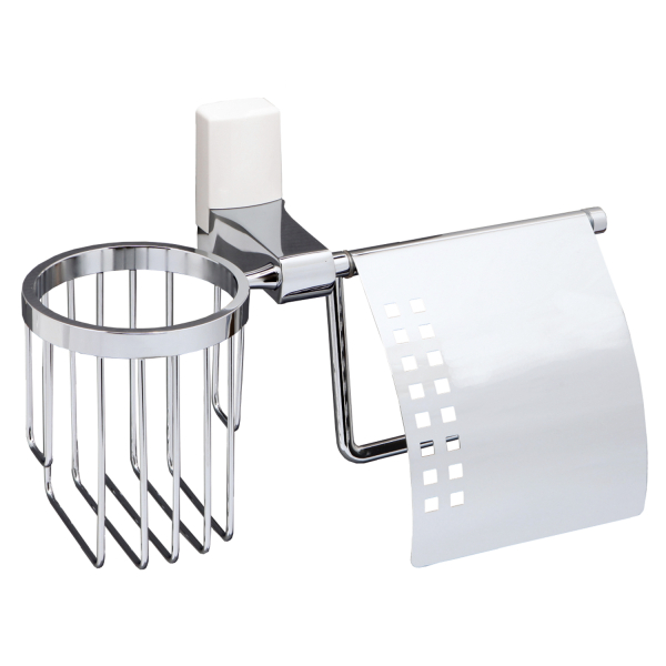 Leine K-5059WHITE Держатель туалетной бумаги и освежителя. Фото 1