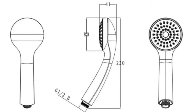 Лейка для душа Bravat Eco P70135CP-1-RUS, хром. Фото 2