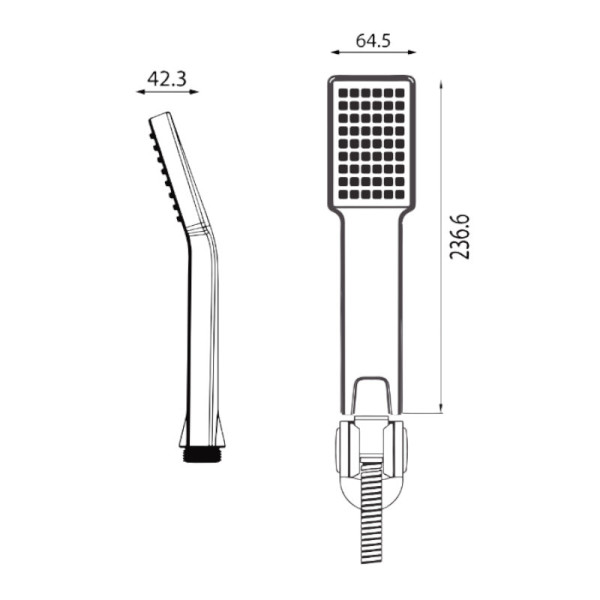 Лейка для душа D-Lin D61010-1, хром. Фото 2