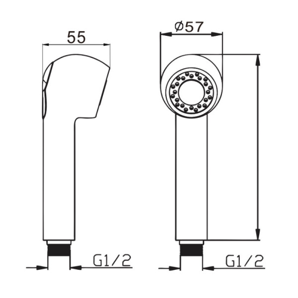 Лейка для душа D-Lin D61014, хром. Фото 2