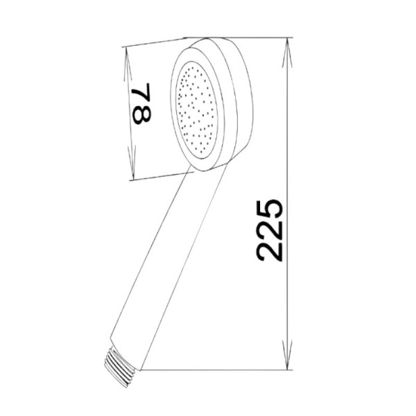 Лейка для душа D-Lin D61017, хром. Фото 2